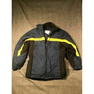 Columbia Sportswear Men's Black/Blue 100% Nylon Full Zip LongSleeve Jacket 15/16